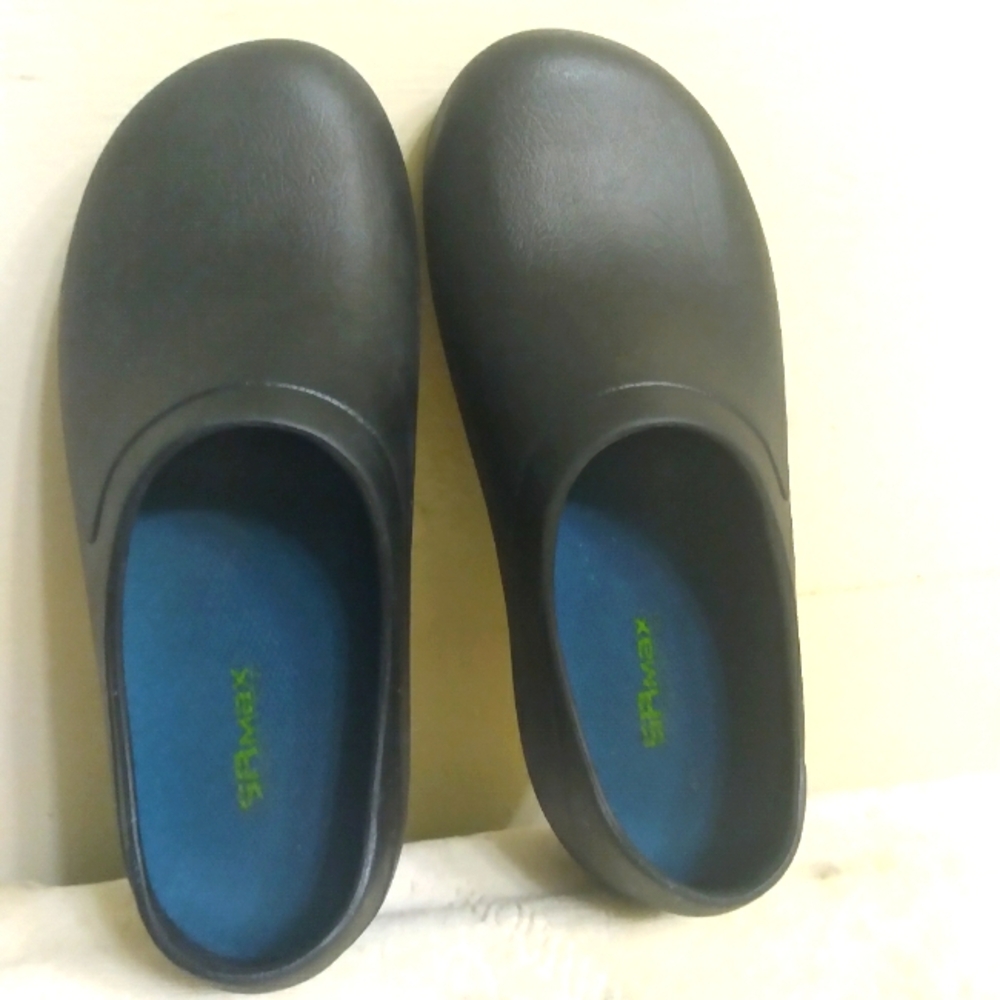Womens SRMAX clugs Black Slip-On Shoes Nurses Size 8 Like Crocs good grip